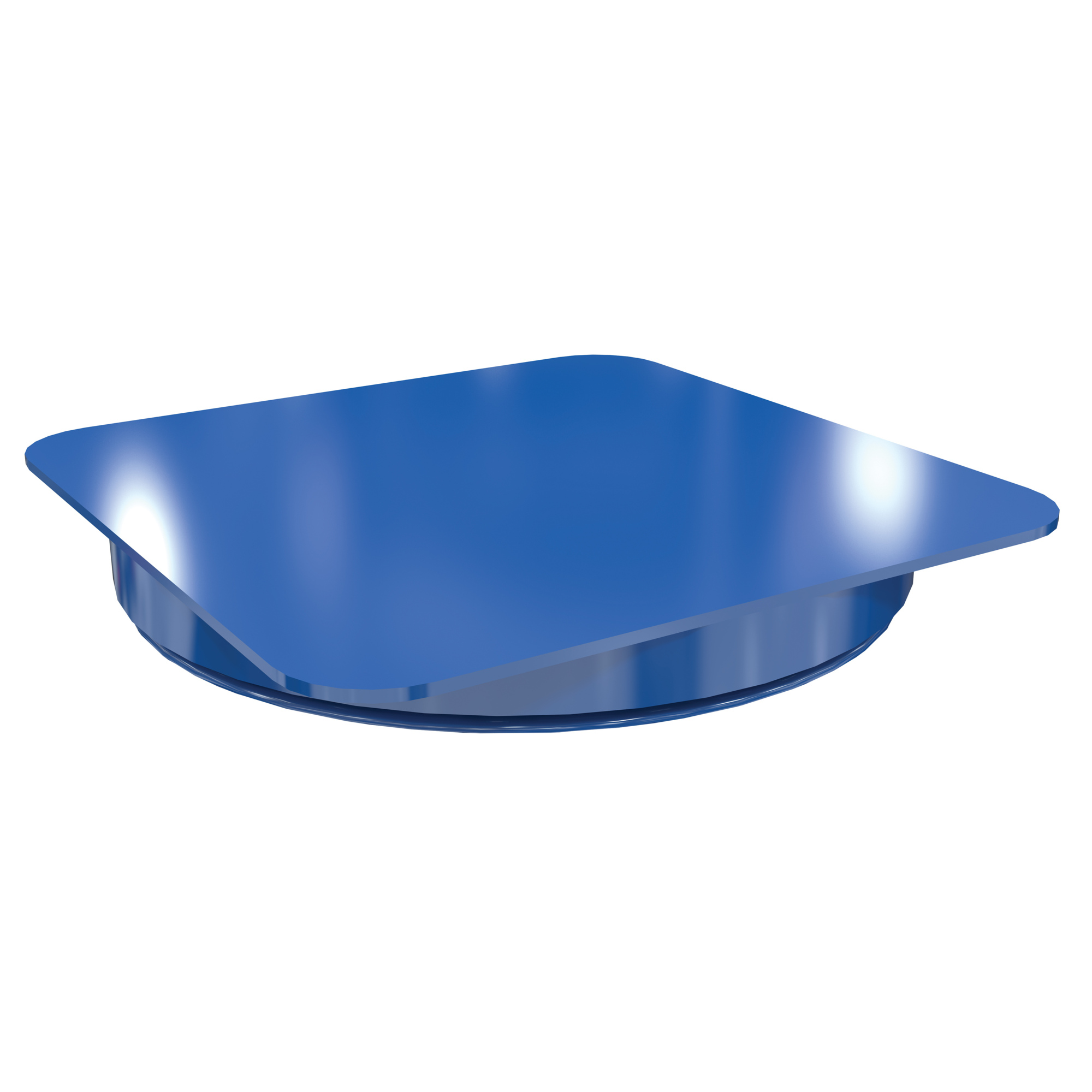 Vestil Manual Carousel - 18in. Diameter, 2000-Lb. Capacity, Steel, Smooth Square Top Plate, Model# CA-18-2-TP-SSM